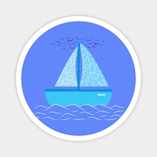 Cute sailboat Magnet